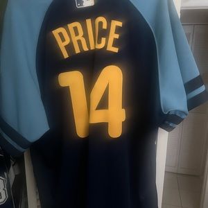 David Price fauxback Tampa Bay Rays jersey